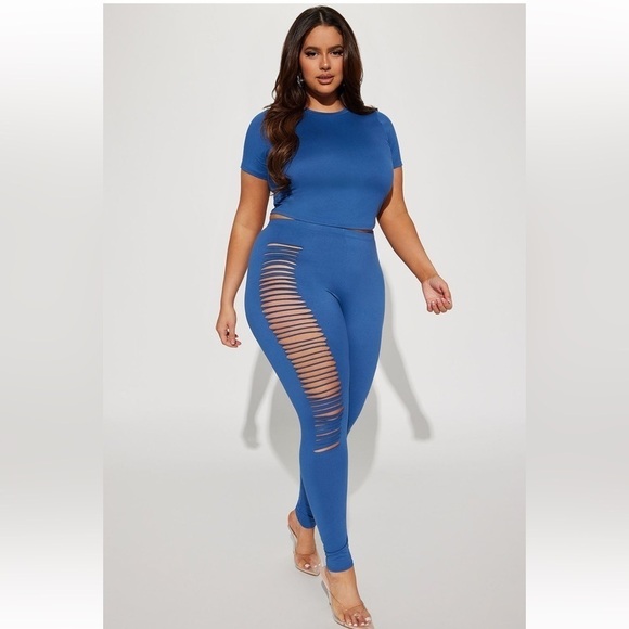 Fashion Nova Pants - Fashion Nova 2X Ready to go legging set
